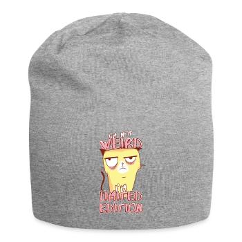 Annoyed Cartoon Cat - Édition limitée - Dicton - Bonnet en jersey - gris chiné - Devant