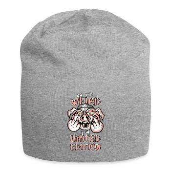 Cartoon Pig avec majeur - Édition limitée - Bonnet en jersey - gris chiné - Devant
