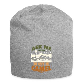 Posez-moi des questions sur mon chameau - Bonnet en jersey - gris chiné - Devant