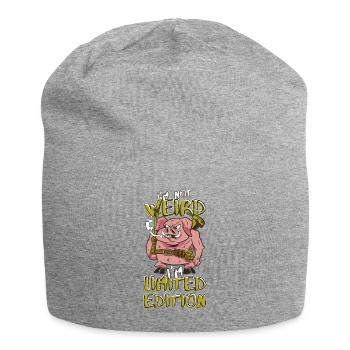 Cool Cartoon Pig - Édition Limitée - Dicton - Bonnet en jersey - gris chiné - Devant