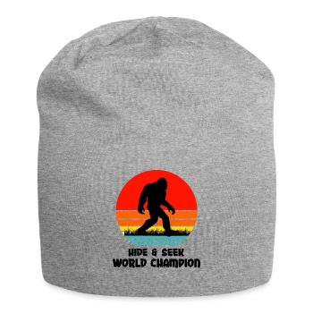 World Big Foot Cache-cache - Bonnet en jersey - gris chiné - Devant