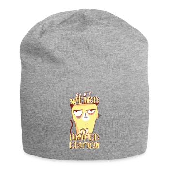 Annoyed Cartoon Cat - Édition limitée - Dicton - Bonnet en jersey - gris chiné - Devant