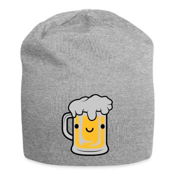 Visage de bière sucrée - Bonnet en jersey - gris chiné - Devant