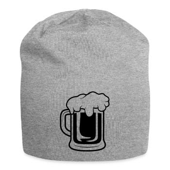 Bière Maßkrug - Bonnet en jersey - gris chiné - Devant