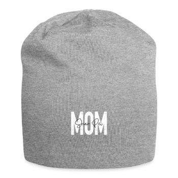 Shar Pei mom - Jersey-Beanie - Grau meliert - Vorne