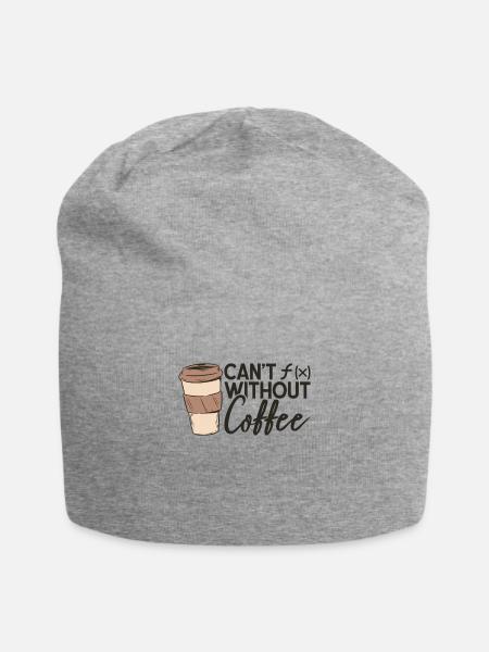 Mathematik Kaffee Mathematik Funktion Kaffee - Jersey-Beanie - Grau meliert