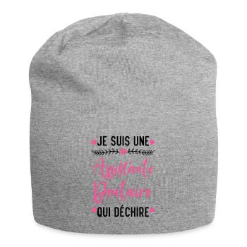 Je suis Assistante Dentaire qui Déchire - Bonnet en jersey - gris chiné - Devant