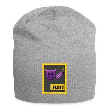Schwuler Humor - Jersey-Beanie - Grau meliert - Vorne