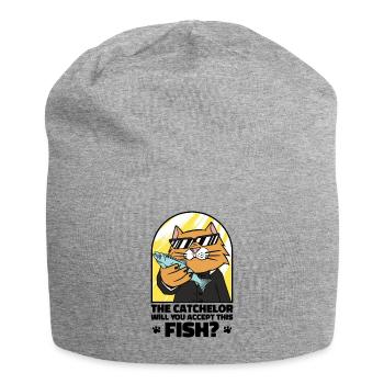 Catchelor Single Leben Katze Bachelor Party - Jersey-Beanie - Grau meliert - Vorne