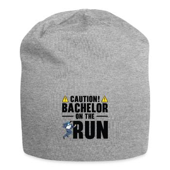 Bachelor Caution Bräutigam Heiraten Hochzeitstag - Jersey-Beanie - Grau meliert - Vorne