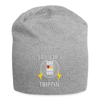Electrician Electronics Technician Switch Box Fuse - Jersey Beanie - heather grey - Front