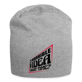 Thats a horrible Idea - Jersey Beanie - heather grey - Front