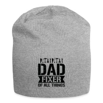 Dad Carpenter Woodworker Woodworking - Jersey Beanie - heather grey - Front