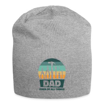 Dad Carpenter Woodworker Woodworking - Jersey Beanie - heather grey - Front