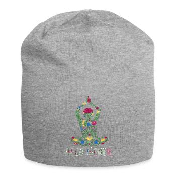 Yoga Women Namaste Meditation Spiritual Zen - Jersey Beanie - heather grey - Front