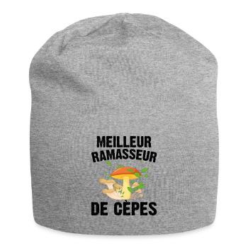 Meilleur Ramasseur De Cèpes Champignon Cadeau Cèpe - Bonnet en jersey - gris chiné - Devant
