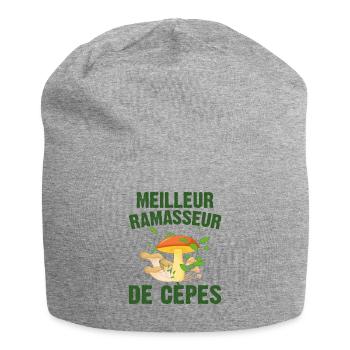 Meilleur Ramasseur De Cèpes Champignon Cadeau Cèpe - Bonnet en jersey - gris chiné - Devant