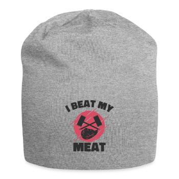 Chefkoch Kulinarisch Fleischliebhaber Kochen - Jersey-Beanie - Grau meliert - Vorne