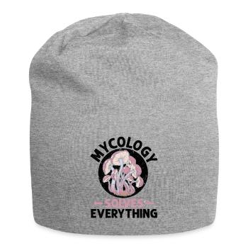 Mycology Mushrooms Nature Forest Gift Idea - Jersey Beanie - heather grey - Front