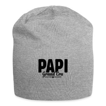 Papi Grand Cru Anniversaire Cadeau De Noël Amour - Bonnet en jersey - gris chiné - Devant