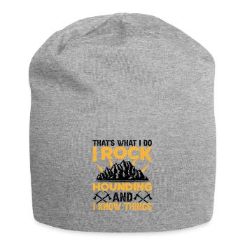 This Is What I Do I RockIng Geology - Jersey Beanie - heather grey - Front