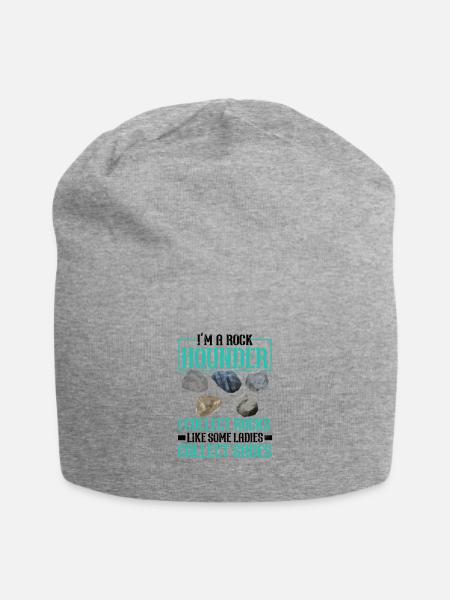 Je suis un Rockhounder, je collectionne la géologie des roches - Bonnet en jersey - gris chiné
