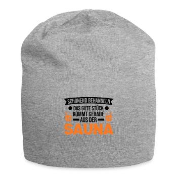 Sauna Saunieren Saunagänger - Jersey-Beanie - Grau meliert - Vorne