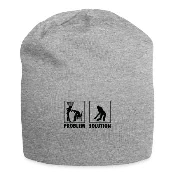 Cricket Game Cricket Player Statement Problem - Jersey Beanie - heather grey - Front