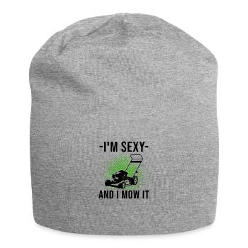 Dans Sexy et je le tonds Tondeuse à gazon d’aménagement paysager - Bonnet en jersey - gris chiné - Devant