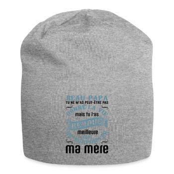 Beau-père Beau Papa Beaupère Beau-papa Amour Bonus - Bonnet en jersey - gris chiné - Devant