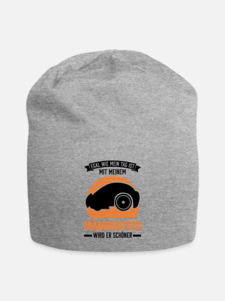 Mähroboter Rasenmähroboter - Jersey-Beanie - Grau meliert