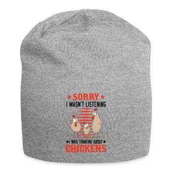 Poulet Cadeau Poulet Poulet Poulet - Bonnet en jersey - gris chiné - Devant