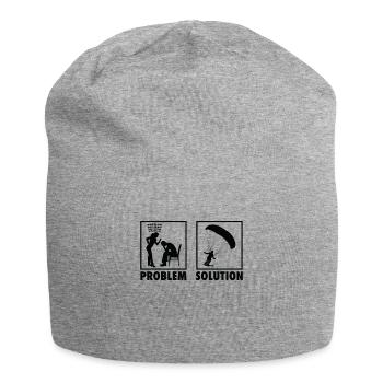 Parachuting Skydiving Skydiver Statement Problem - Jersey-Beanie - Grau meliert - Vorne