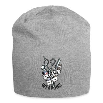Ce sont mes armes dans le salon de coiffure - Bonnet en jersey - gris chiné - Devant
