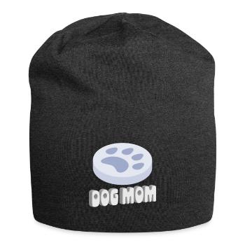 Dog Mom - Jersey Beanie - charcoal grey - Front