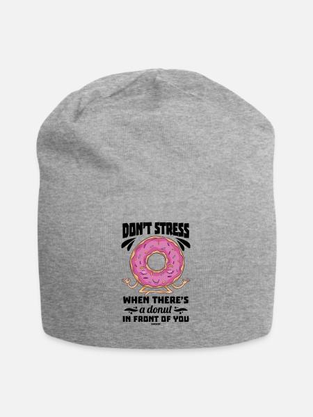 Donut - Jersey-Beanie - Grau meliert