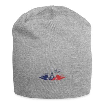 Paris - Jersey-Beanie - Grau meliert - Vorne