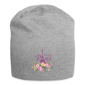 Paris - Jersey-Beanie - Grau meliert - Vorne