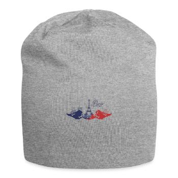 Paris - Jersey-Beanie - Grau meliert - Vorne