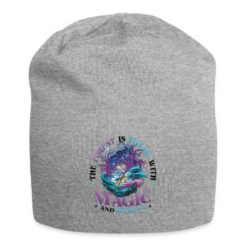 Wald voller Magie und Geheimnisse, Natur, Wandern - Jersey-Beanie - Grau meliert - Vorne