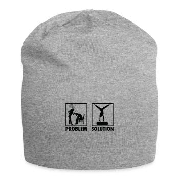Artistic Gymnastics Apparatus Gymnast Problem - Jersey Beanie - heather grey - Front