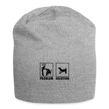 Still Rings Gymnastics Gymnast Statement Problem - Jersey Beanie - heather grey - Front
