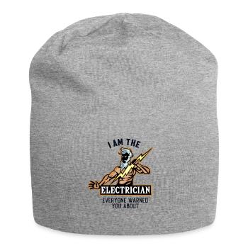 I am the Electrician Lineworker Wiremen - Jersey Beanie - heather grey - Front