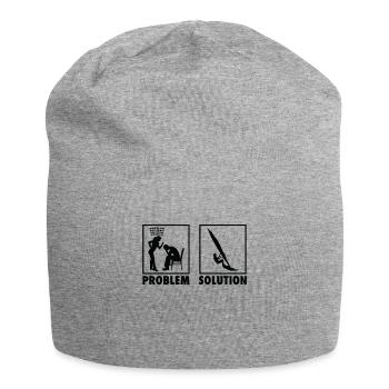 Windsurf Windsurfer Déclaration Solution au problème. - Bonnet en jersey - gris chiné - Devant