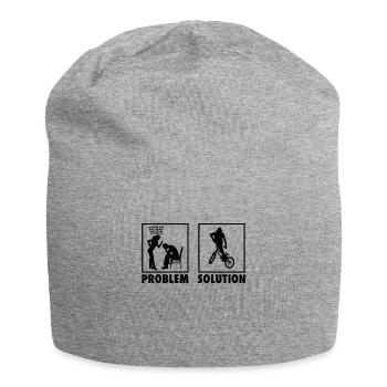 BMX Bikers Statement Solution au problème. - Bonnet en jersey - gris chiné - Devant