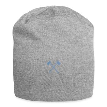 Axt gekreuzte Äxte - Jersey-Beanie - Grau meliert - Vorne