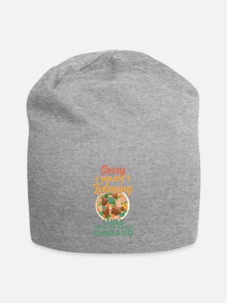 Ich Dachte An Sinigang Filipino Food Soup - Jersey-Beanie - Grau meliert