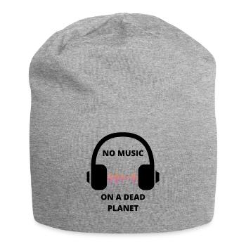 PAS DE MUSIQUE SUR UNE PLANÈTE MORTE - Bonnet en jersey - gris chiné - Devant