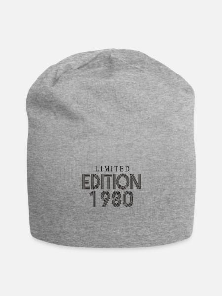 Limited Edition 1980 - Jersey-Beanie - Grau meliert