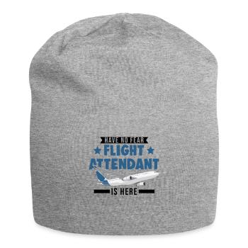 Flight Attendant Gift Flight Attendant - Jersey Beanie - heather grey - Front